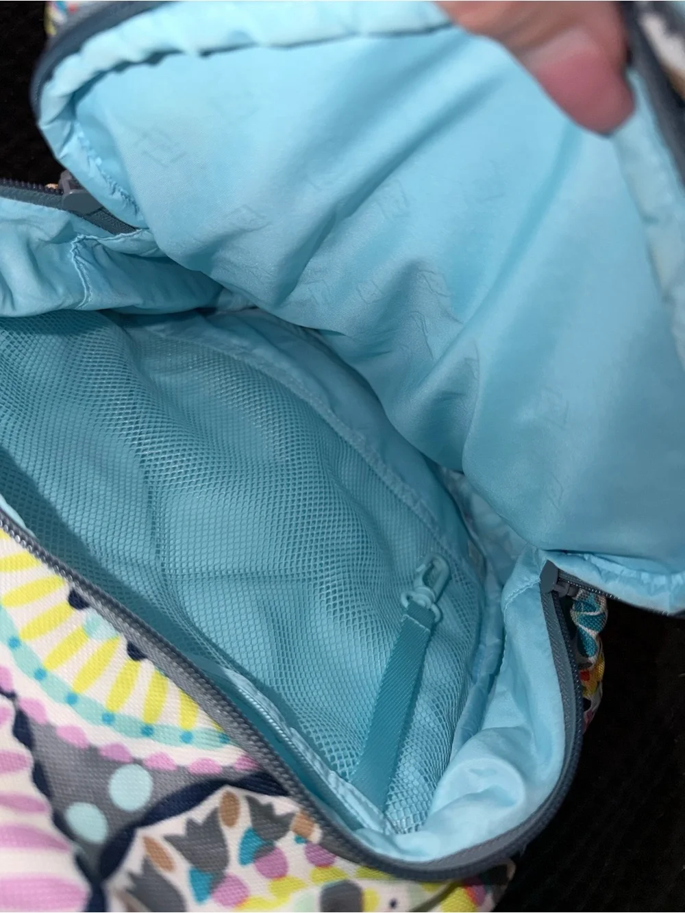Vera Bradley Gray Multicolor Medallion Backpack